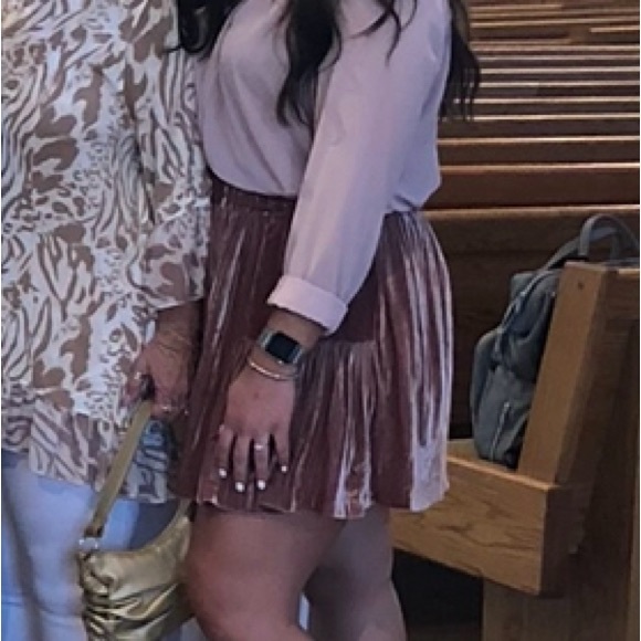 Madewell Crushed Velvet Tiered Mini Skirt - Picture 4 of 4